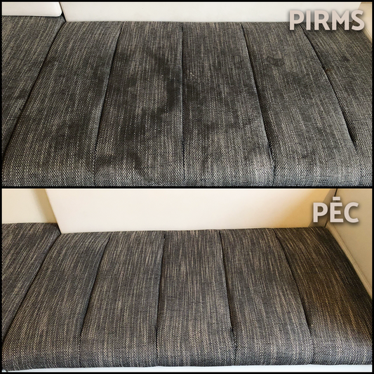 Pirms un Pēc Mīksto Mēbeļu Tīrīšanas, Pakalpojums, Netīra Sēdvieta 2